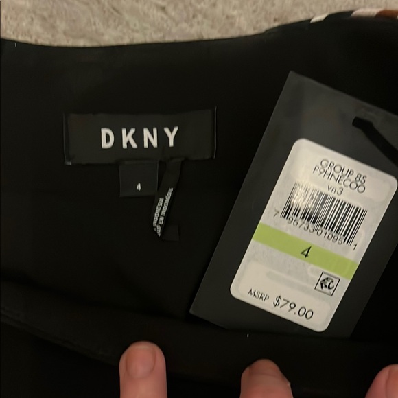 DKNY Black Skirt with Striped Accent - Picture 2 of 3